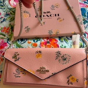 Coach New with tags Crossbody Wallet beautiful floral design